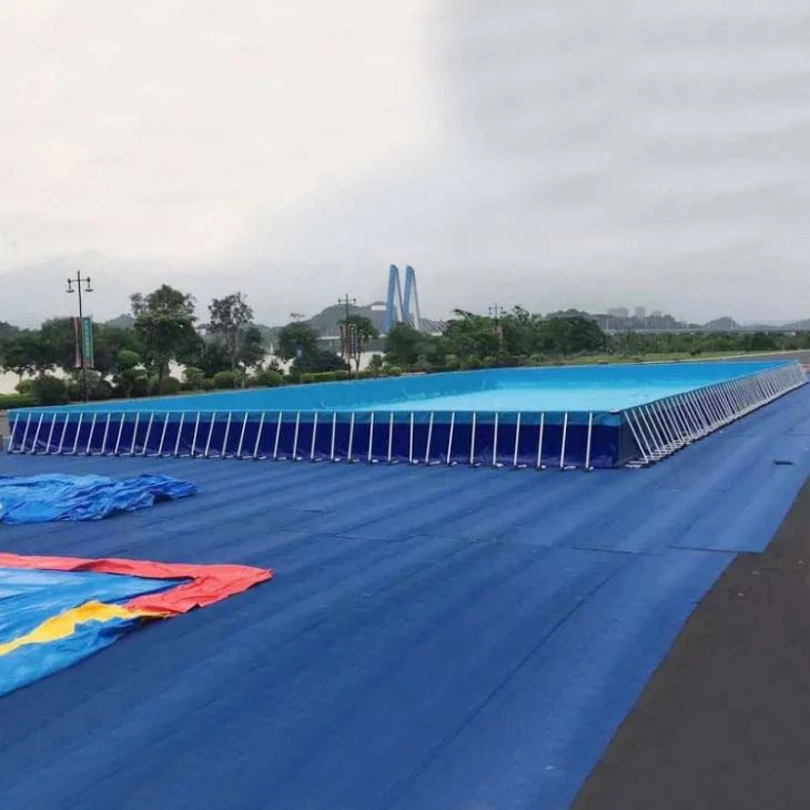 Metal Frame Tarpaulin Swimming Pools With Filter Pump